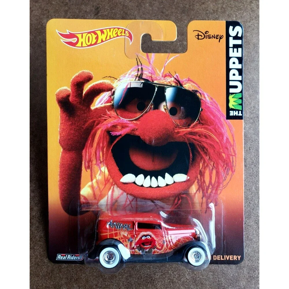 2014 Hot Wheels '34 FORD SEDAN DELIVERY Red/Black  POP CULTURE: THE MUPPETS 1:64